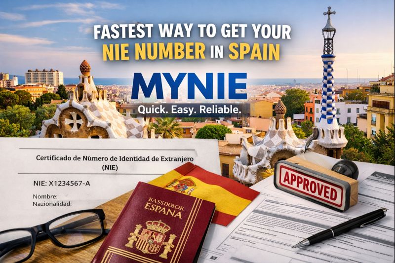 Fastest way to get a NIE Number in spain