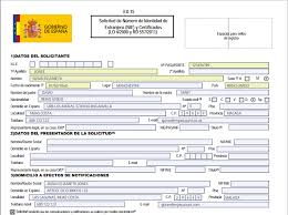 NIE NUMRI FORMULARI I TRAZUAR N EN ENGLISHT