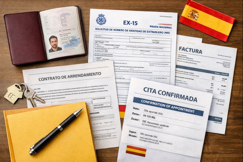 Guide on proof needed to get a NIE-Number in Spain